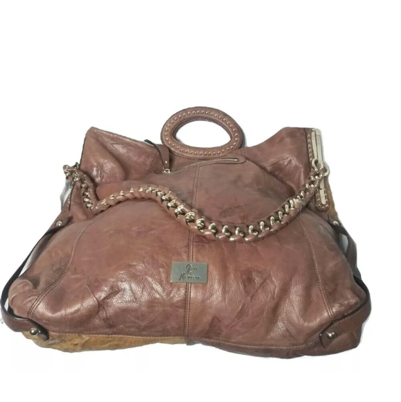 GUESS By Marciano Leather Extra Large Handbag Tote Studs details - Picture 7 of 10